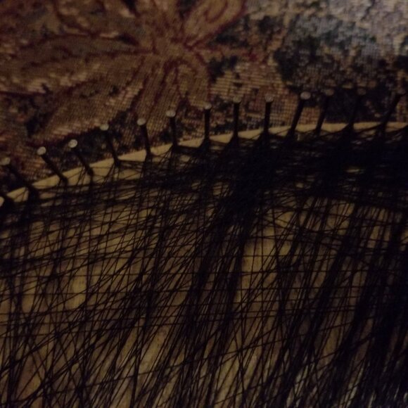Woman in black, detailed nail and thread art, artisan hand made, NWOT - Picture 4 of 6